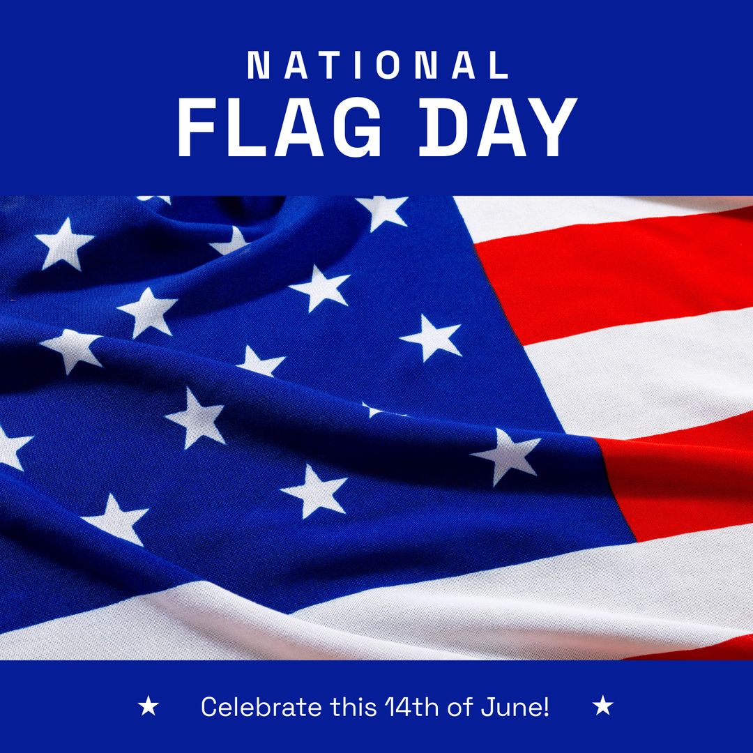 National Flag Day USA with Stars and Stripes Celebration - Download Free Stock Templates Pikwizard.com