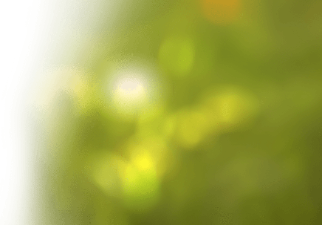 Vibrant Green Abstract Shape on Transparent Canvas