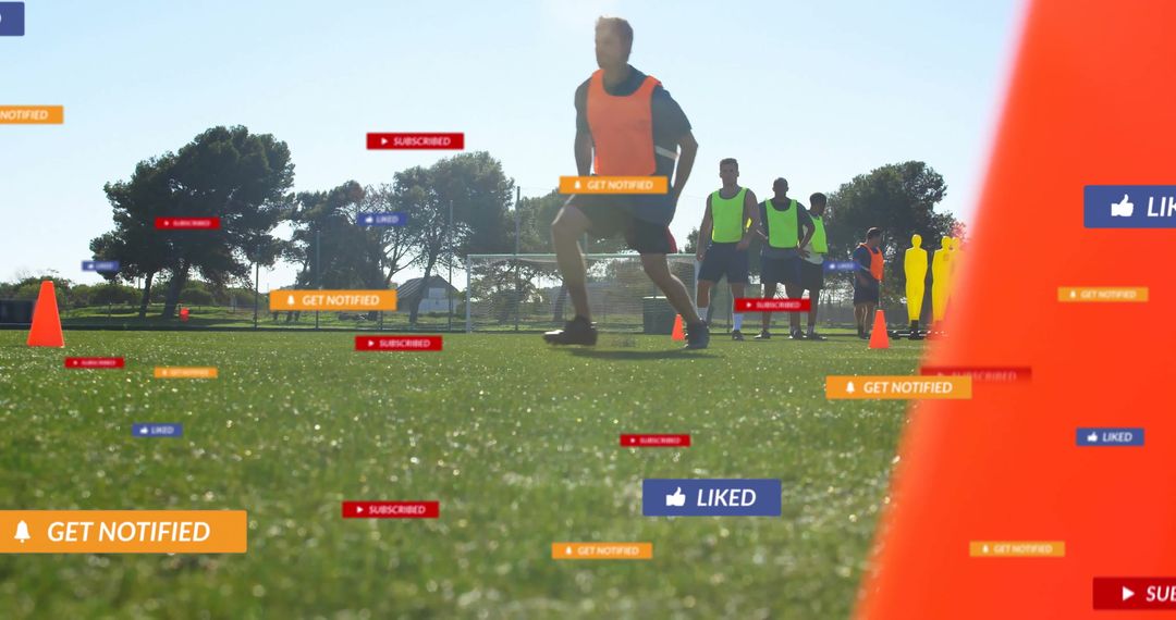 Soccer Training with Digital Engagement Interface on Field