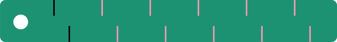 Geometric Turquoise Panel with White Circle and Vertical Lines on Transparent Background