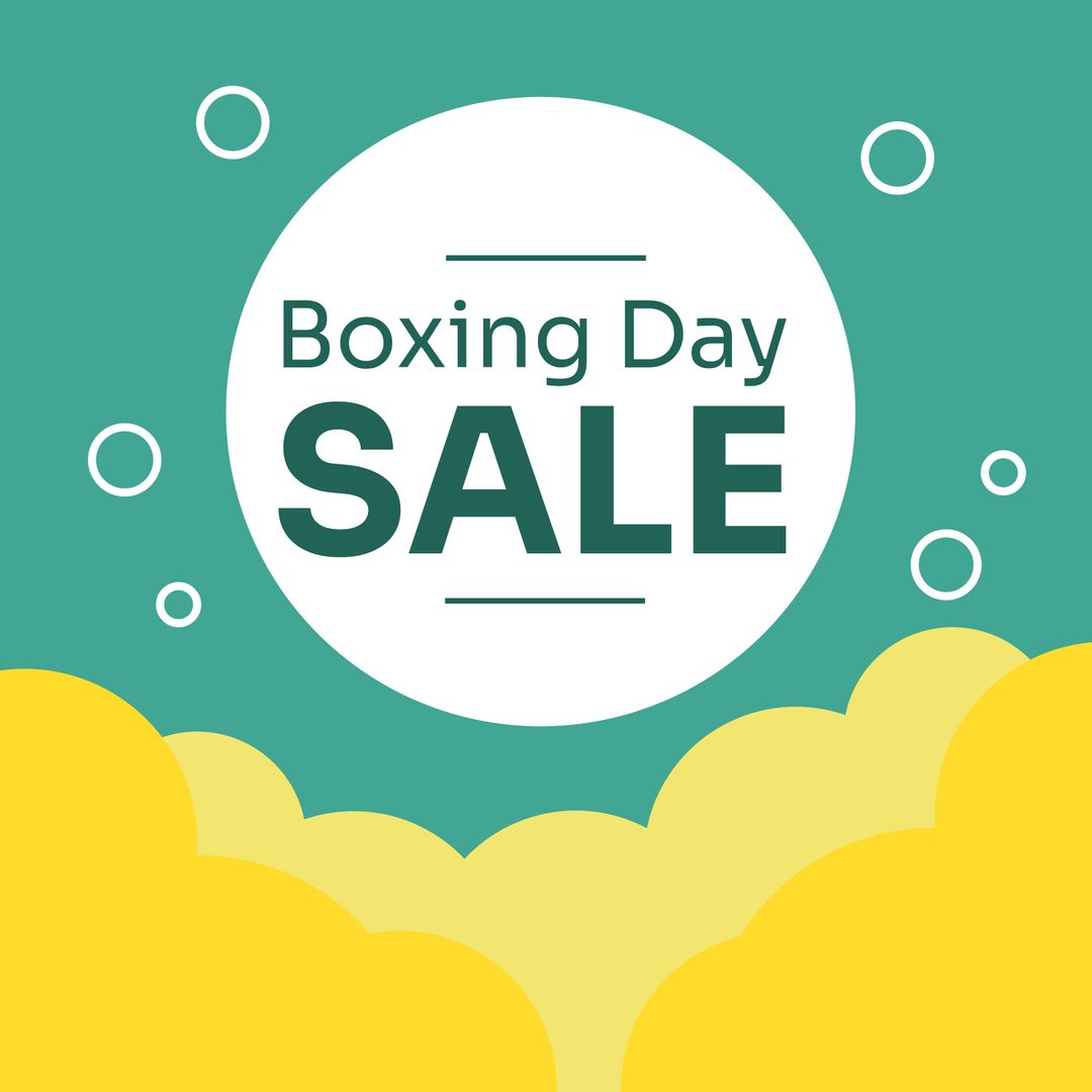 Bright Boxing Day Sale Announcement with Vibrant Design
