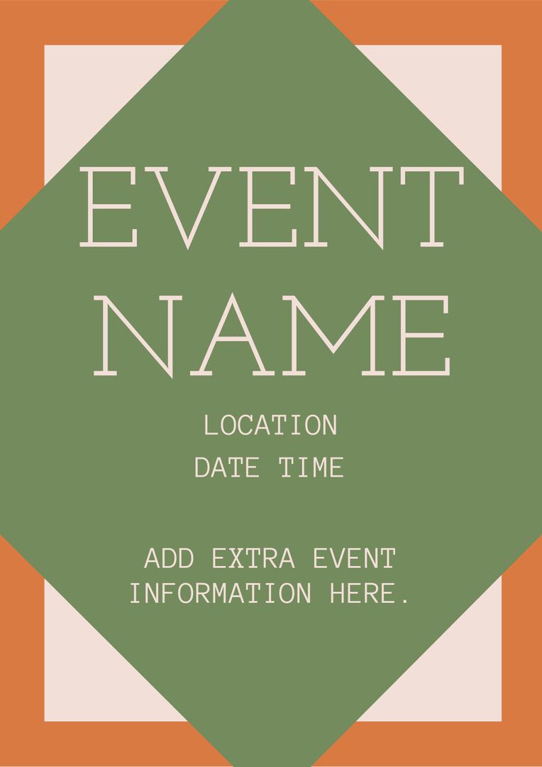 Elegant Event Template with Bold Typography for Formal Occasions