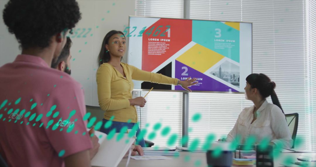 Professional Diverse Team Strategizing in Modern Conference Room