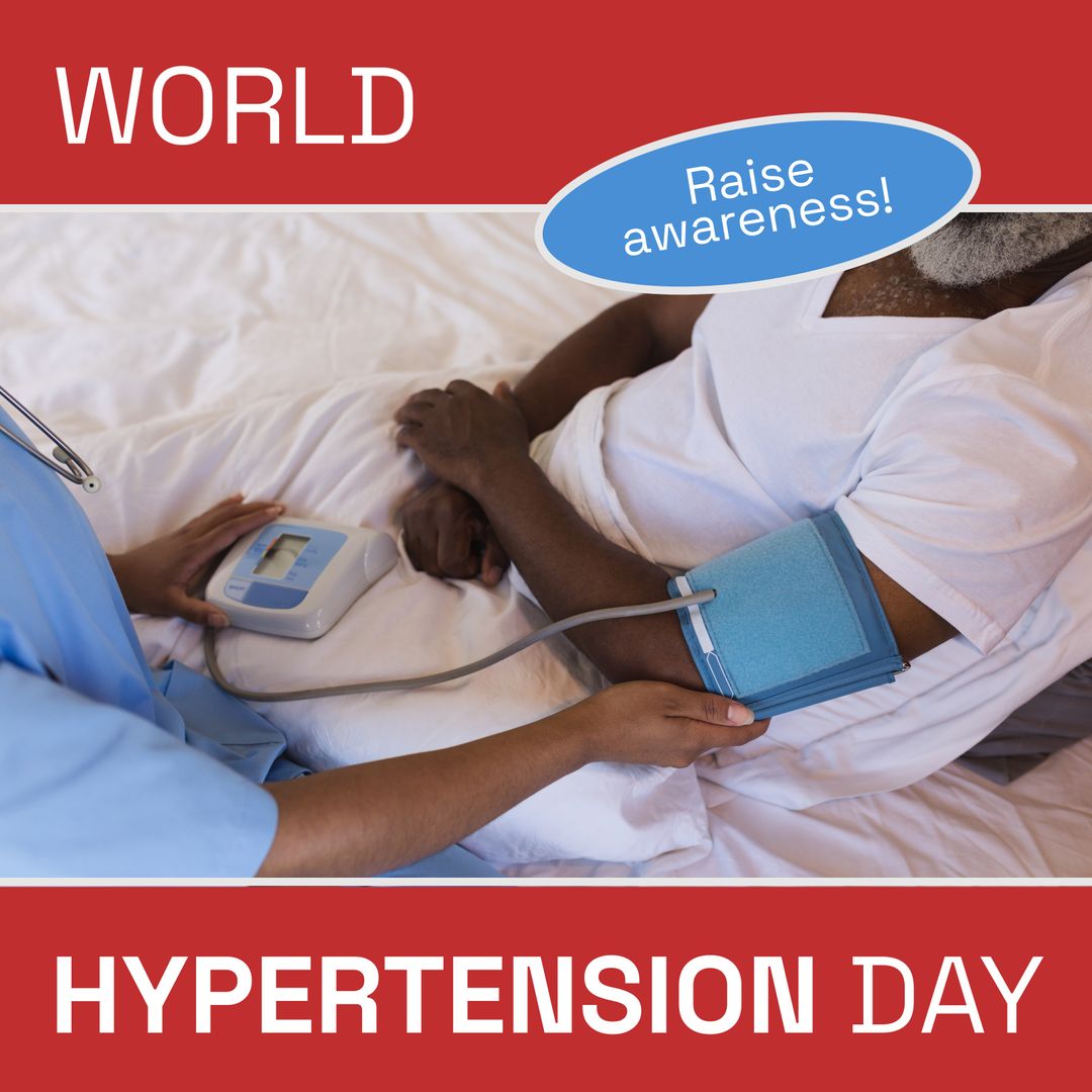 World Hypertension Day Awareness with Blood Pressure Check - Download Free Stock Templates Pikwizard.com