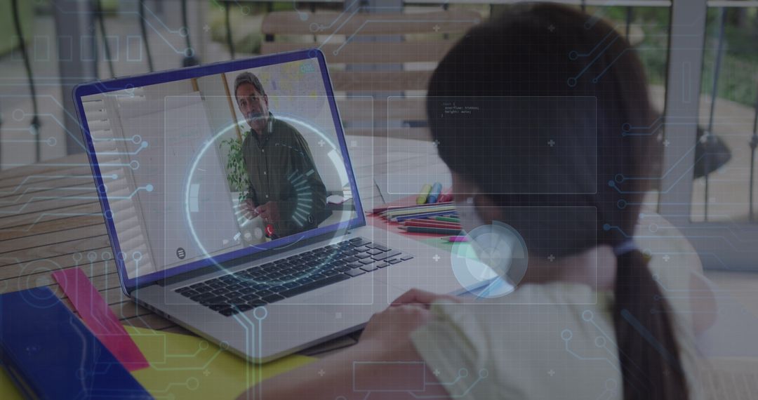 Virtual Tutor Session Featuring Technology Overlay