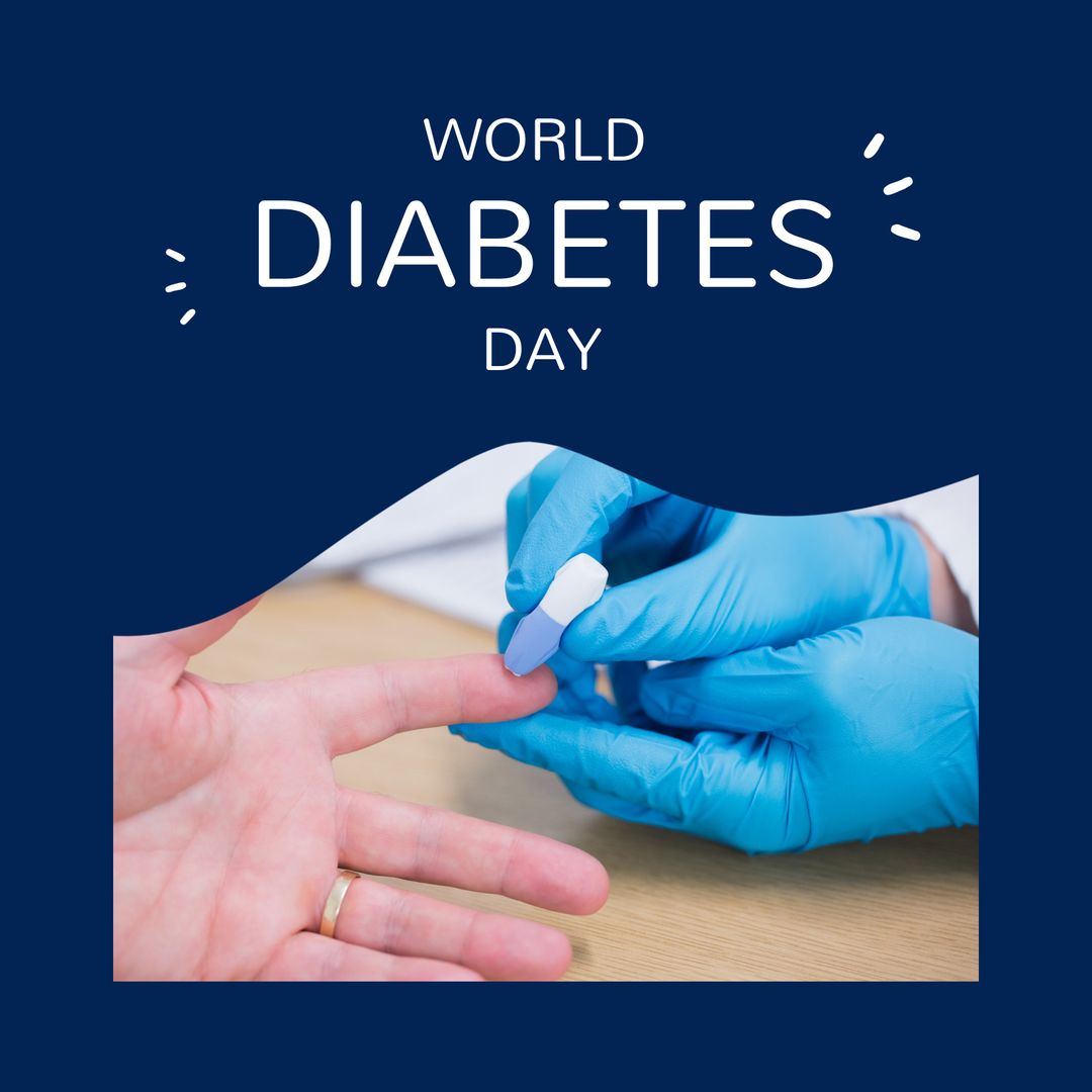 World Diabetes Day Concept with Glucometer Test