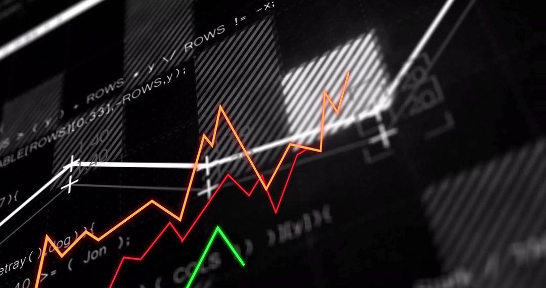 Dynamic Financial Data Charts with Coding Interface - Free Images, Stock Photos and Pictures on Pikwizard.com