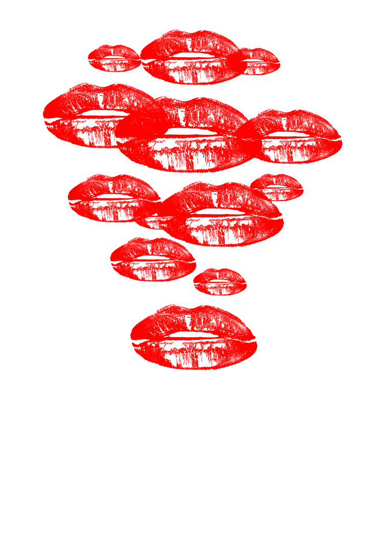 red lips pattern on transparent background for style and design - Download Free Stock Images Pikwizard.com