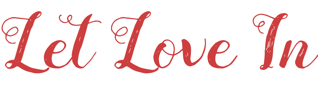 Stylized Romantic Let Love In Text Transparent Background
