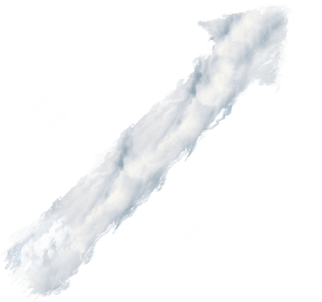 Abstract Cloud Business Growth Smoke Arrow Transparent Design