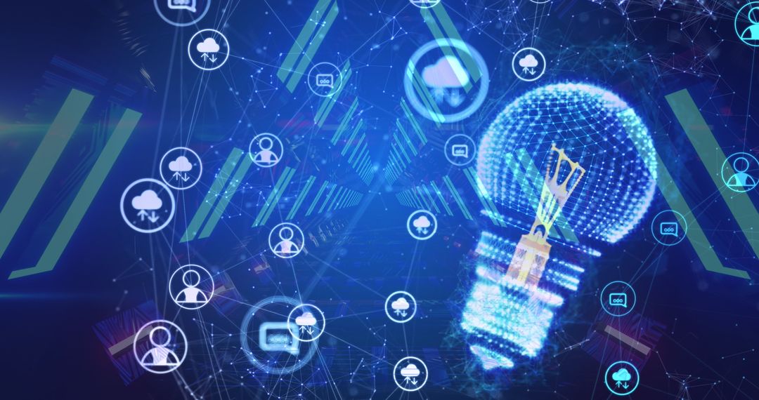 Innovative Cloud Computing Digital Light Bulb Interface