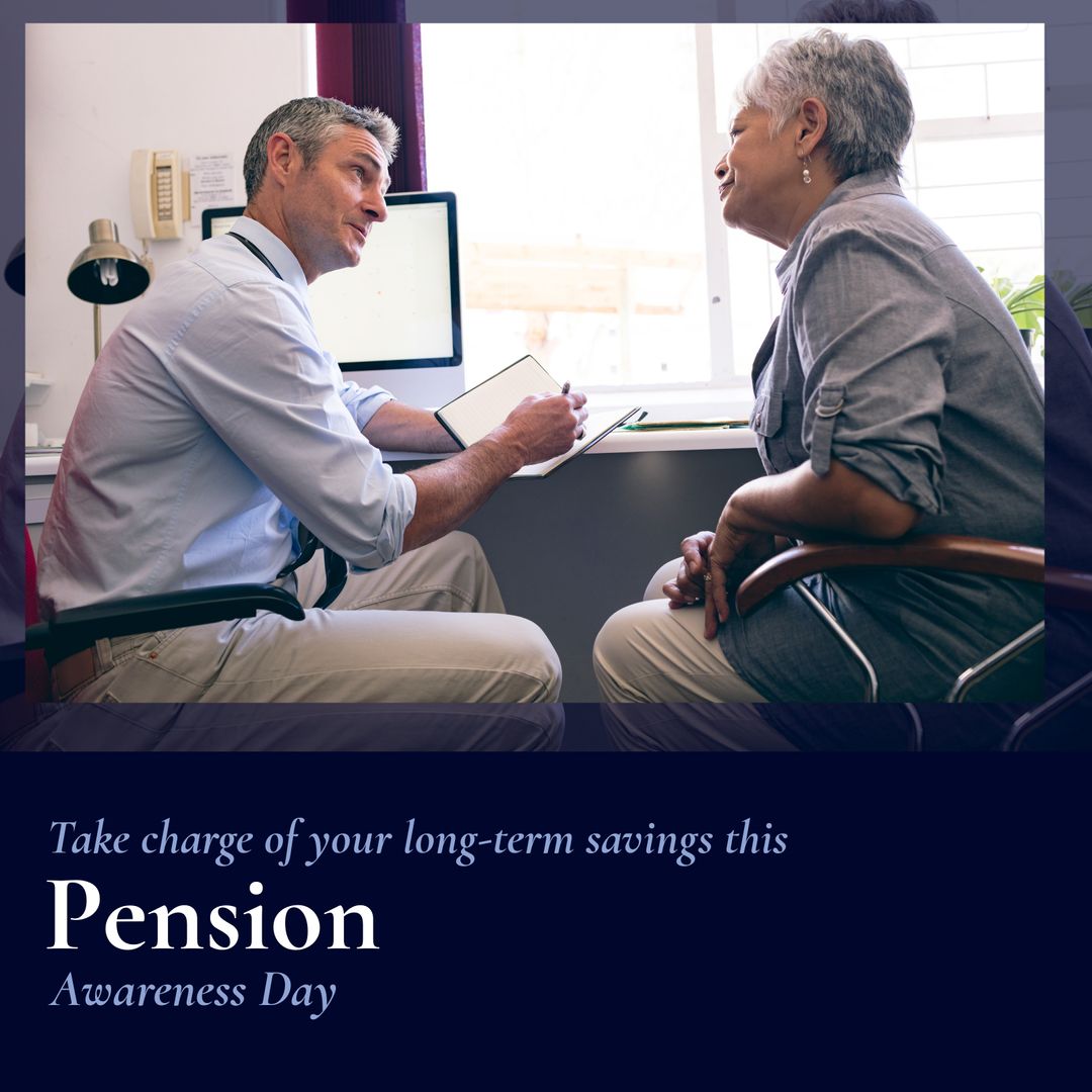 Financial Advisor Discussing Pension Plans with Senior Client