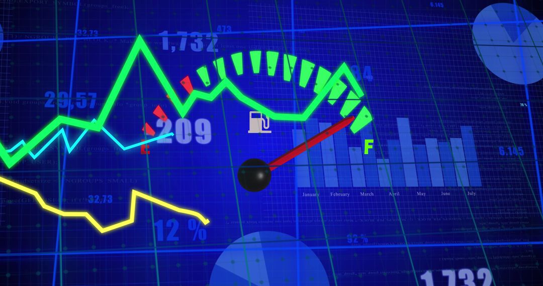 Abstract Data Visualizations Merging Analytics and Metrics