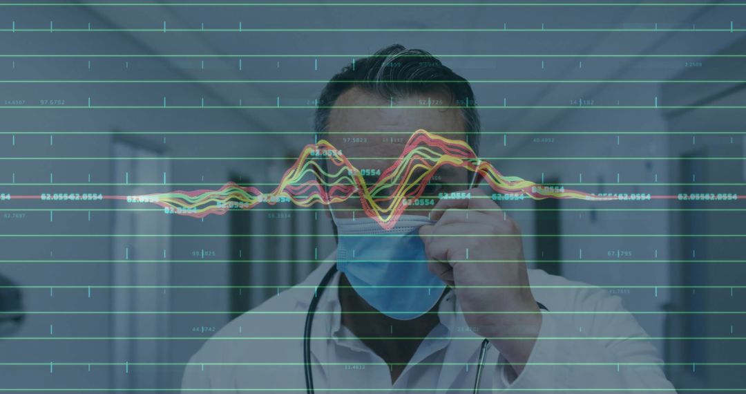 Doctor Analyzing Healthcare Data in Modern Hospital Setting