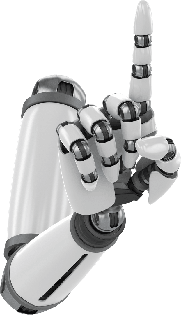 transparent robot arm with extended index finger - Download Free Stock Images Pikwizard.com