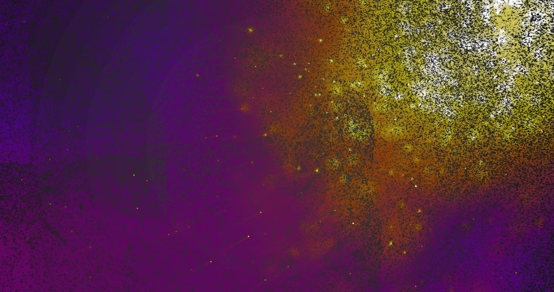 Dynamic Granular Texture with Vibrant Purple Yellow Gradient