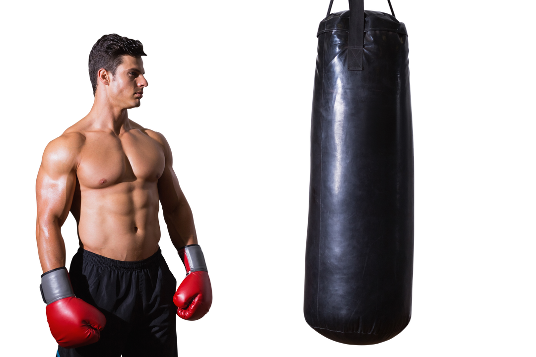 Caucasian Boxer Training Next To Punching Bag Transparent Background - Download Free Stock Images Pikwizard.com