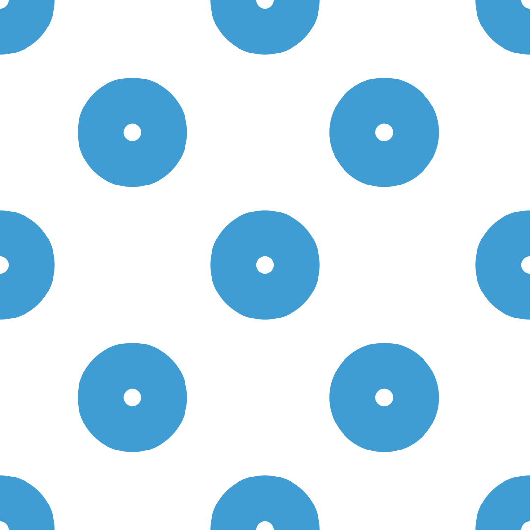 Transparent Pattern with Blue Circular Shapes on Black Background