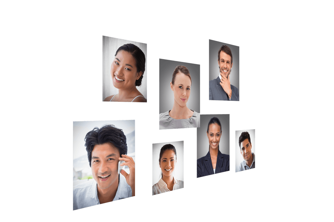 Portrait Gallery Display on Transparent Background Isolated Photography - Download Free Stock Images Pikwizard.com