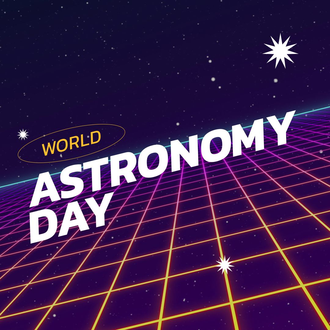 World Astronomy Day Celebration with Futuristic Space Theme