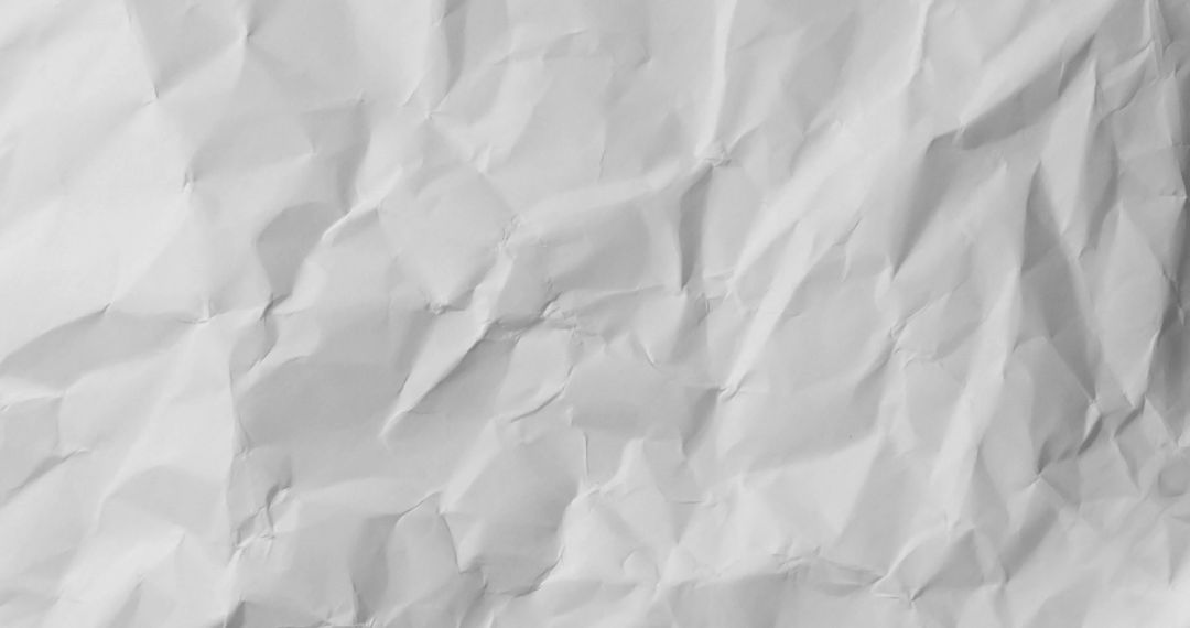 Crumpled White Paper Texture on Seamless Loop