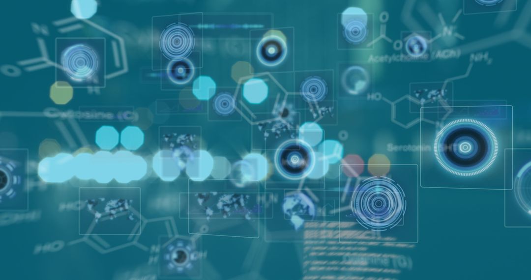 Futuristic Digital Data Interaction Concept