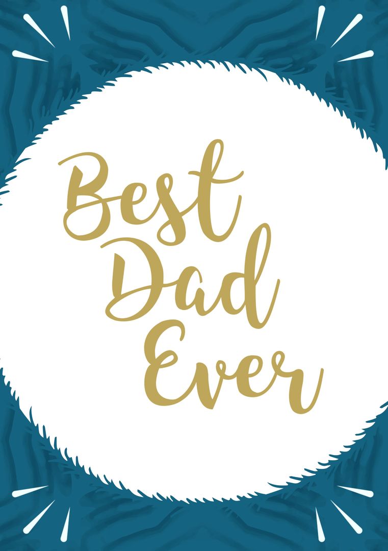 Best Dad Ever Greeting Card Design for Father's Day