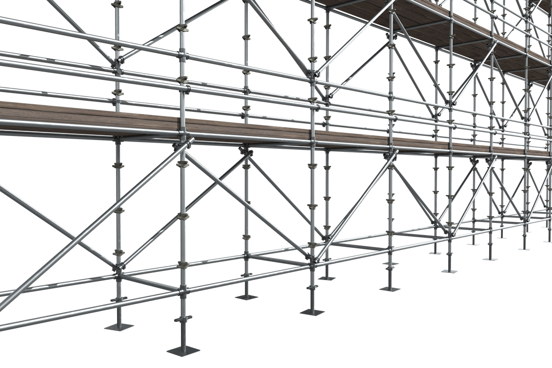 Transparent 3D Illustrative Scaffolding Structure Design