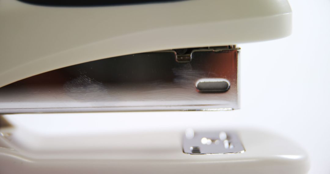 Close-up of Metallic Office Stapler in Use - Free Images, Stock Photos and Pictures on Pikwizard.com