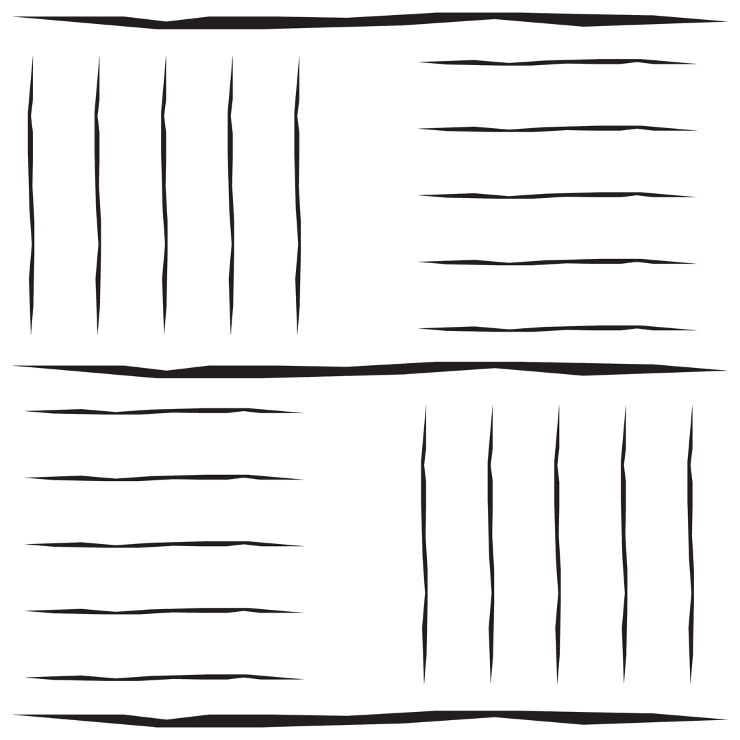 Minimalist Black Pattern on Transparent Background Illustration