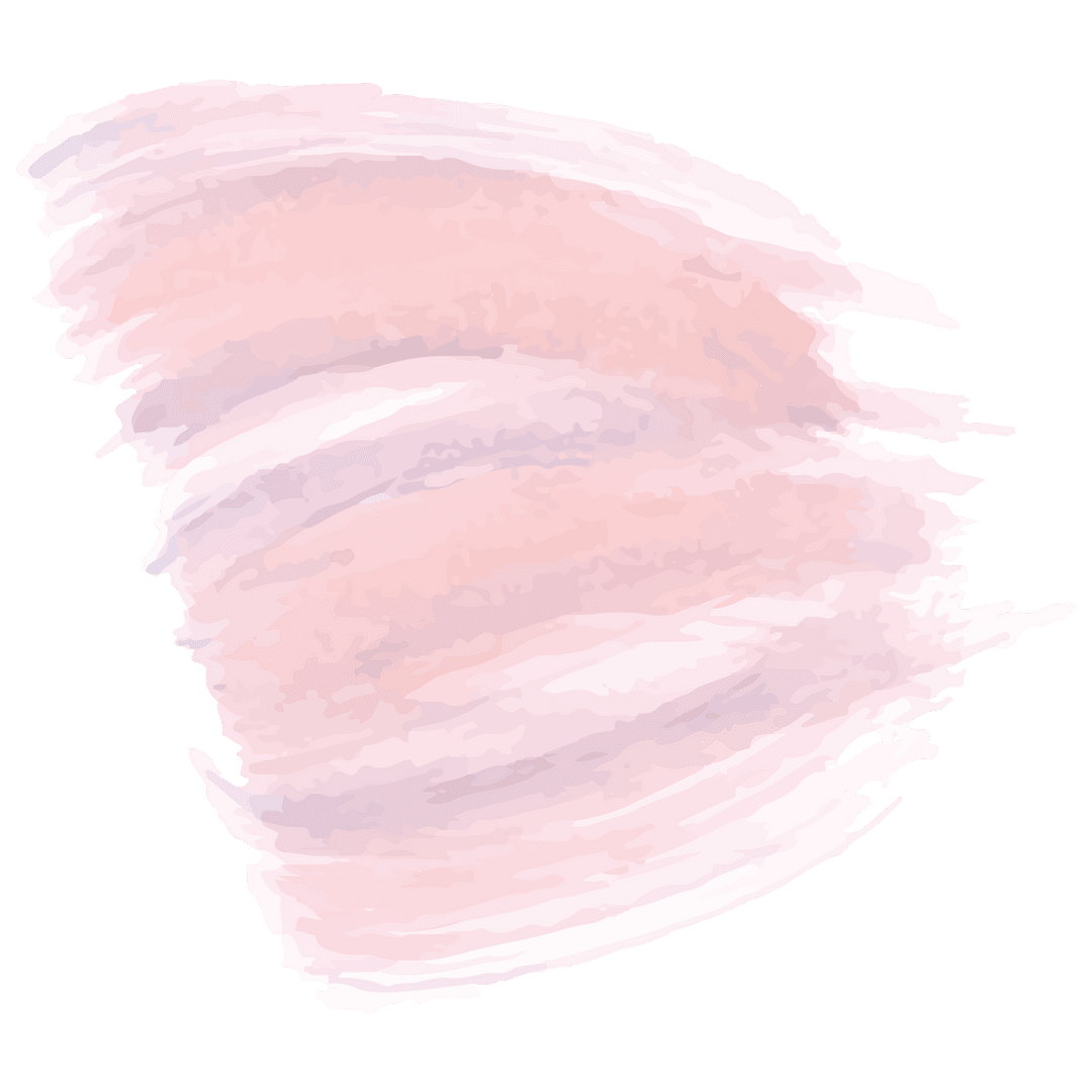 Abstract Pink Paint Smudge on Transparent Background