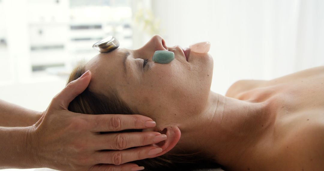 Women Receiving Crystal Therapy Facial in Spa - Free Images, Stock Photos and Pictures on Pikwizard.com