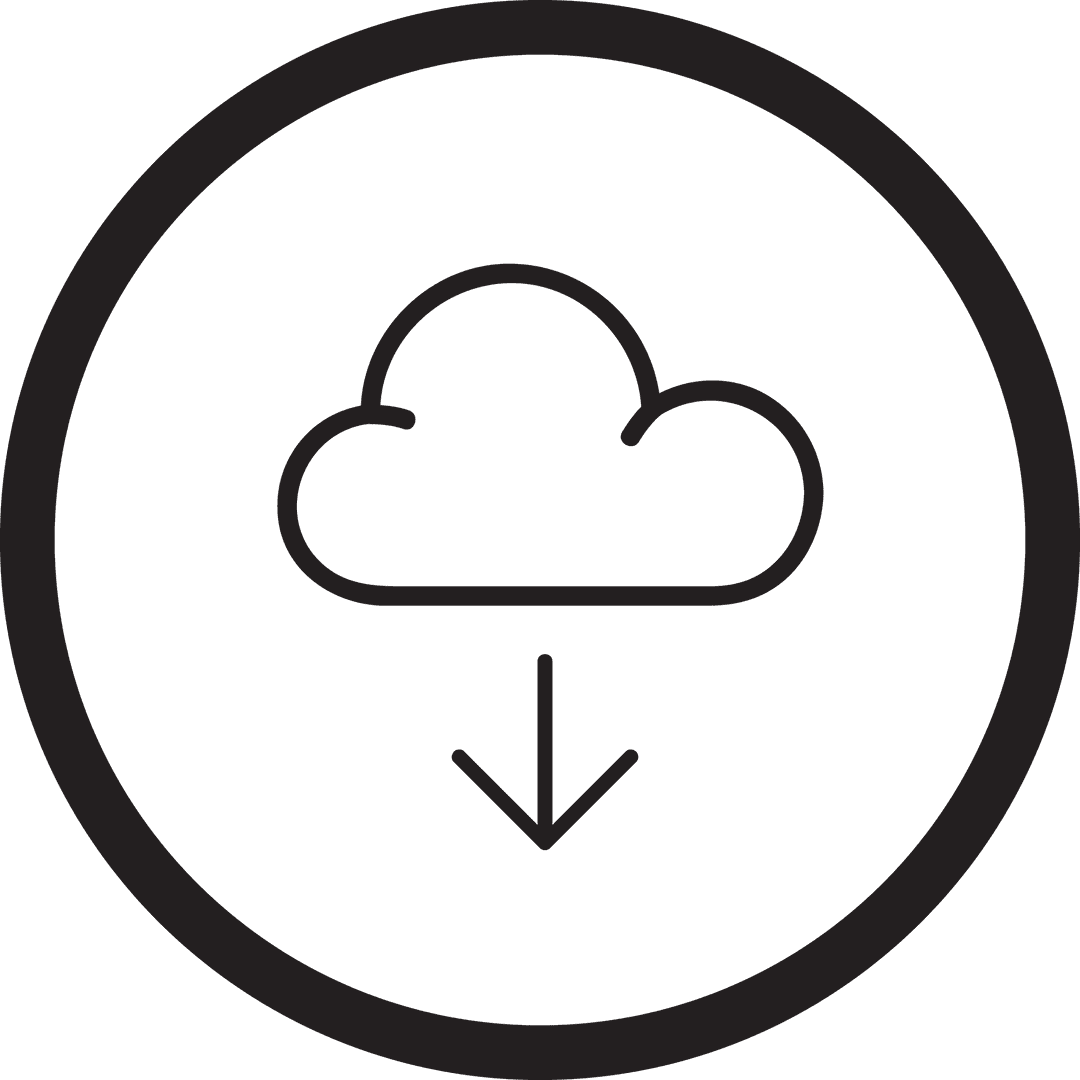 Transparent Cloud Icon on Virtual Network Communication