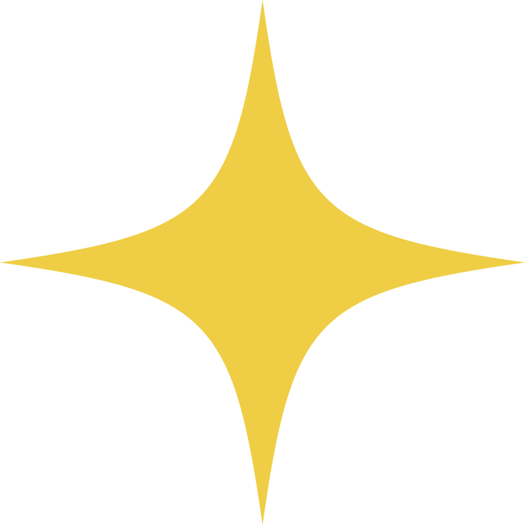 Yellow Sparkle Icon with Transparent Background for Decorative Element