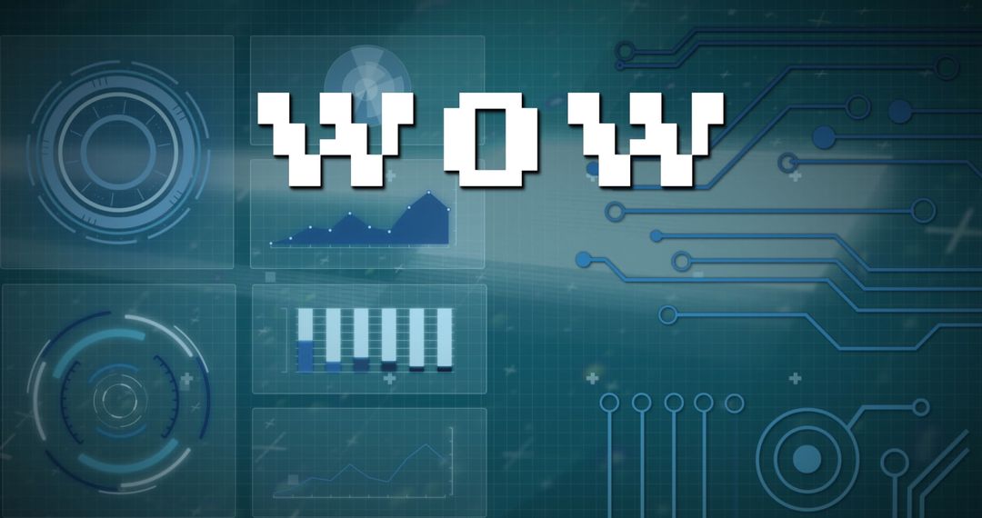 innovative data visualization with retro 8-bit text effect - Free Images, Stock Photos and Pictures on Pikwizard.com
