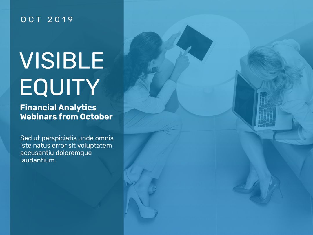 Visible Equity Financial Analytics Webinar Promotion