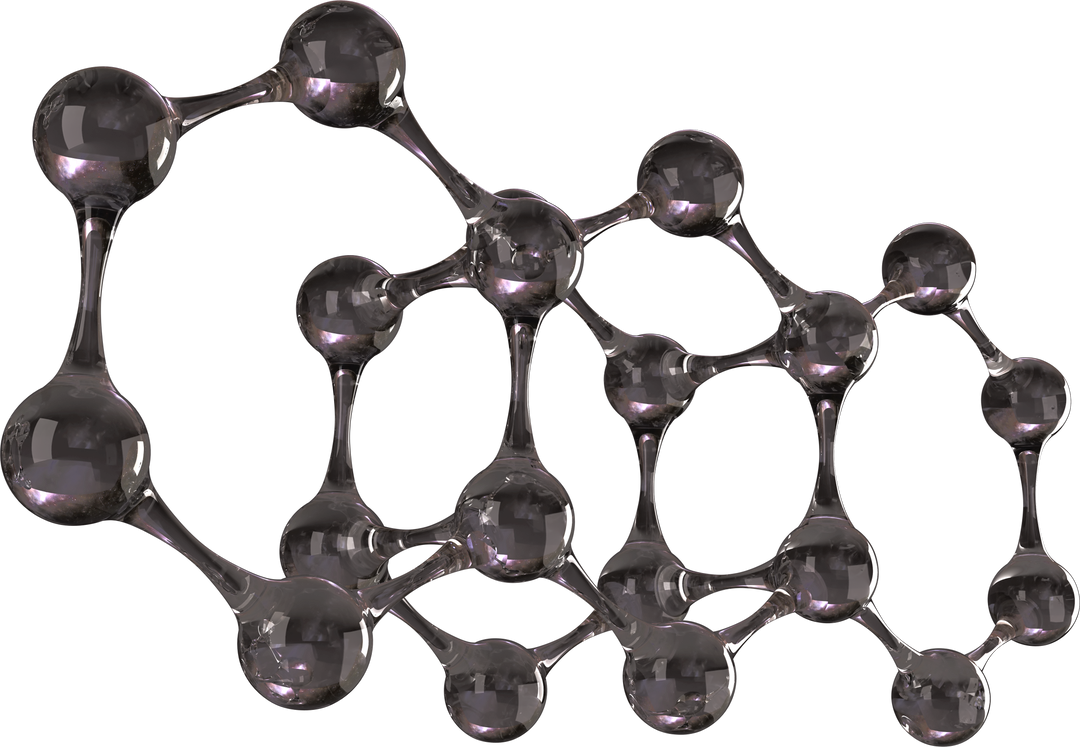 Close-Up of Transparent Abstract Molecule Model Black Background - Download Free Stock Images Pikwizard.com