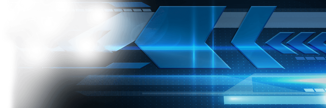 Futuristic Blue Tech Abstract on Transparent Background