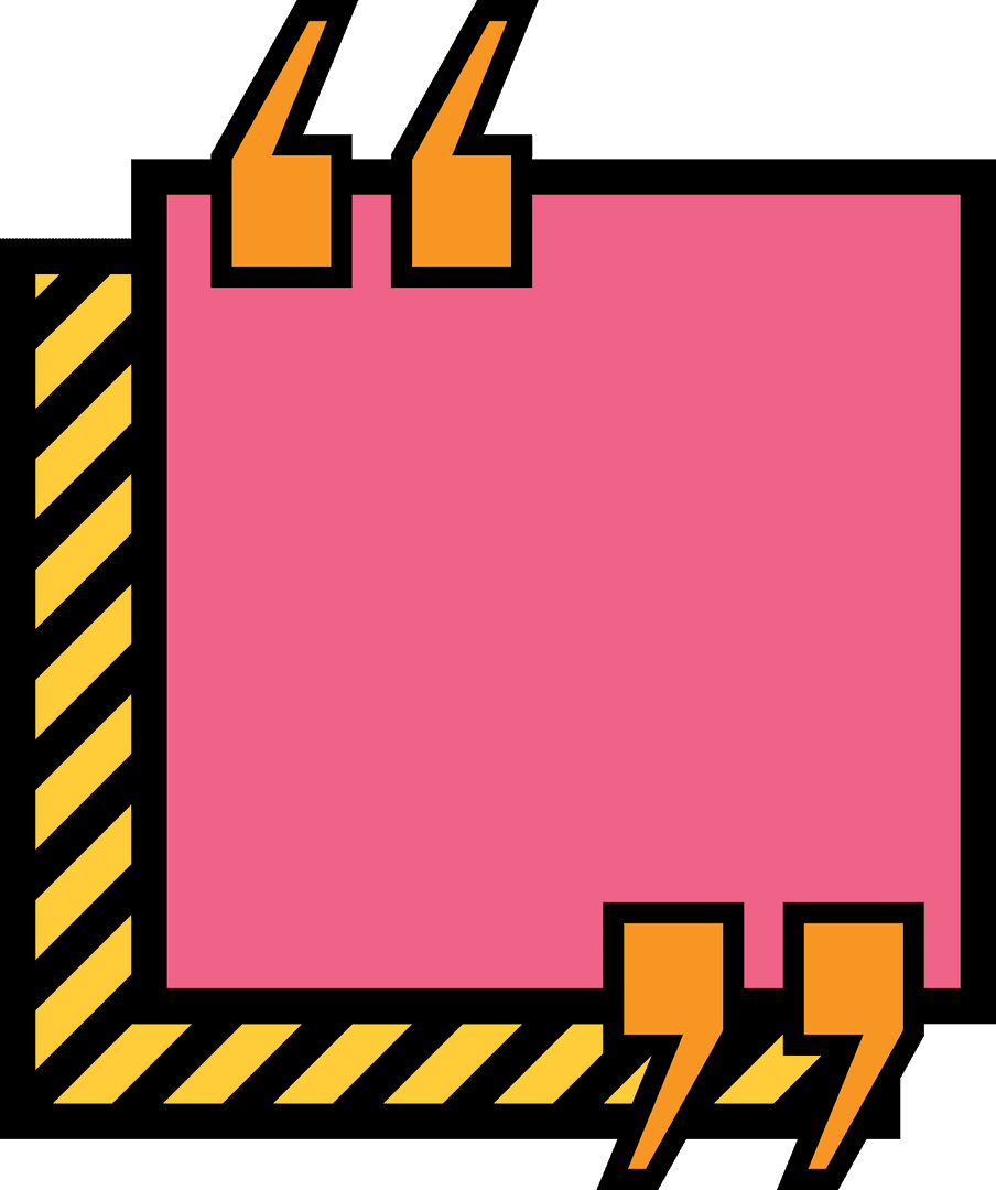 Pink Speech Bubble for Creative Communication on Transparent Background