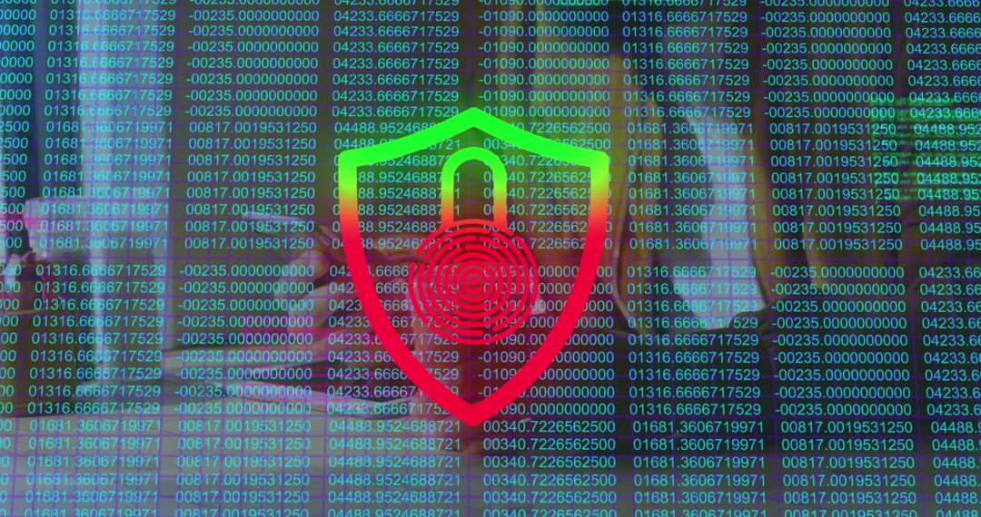 Digital Shield and Padlock with Data Matrix Encrypting Security