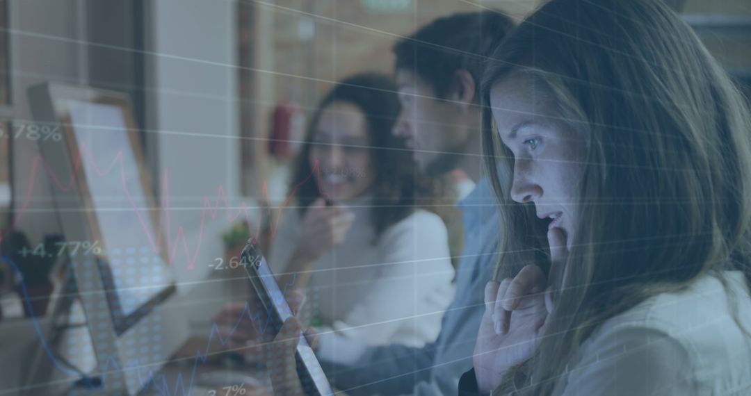 Diverse Team in Digital Data Analysis and Strategy Planning