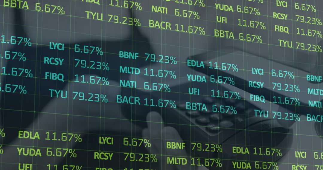 Financial Index Market Data on Digital Screen - Free Images, Stock Photos and Pictures on Pikwizard.com