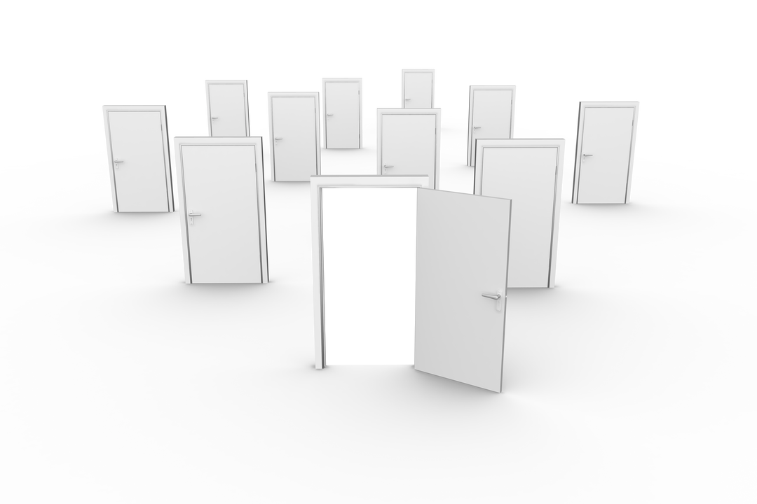 Collection of White Open Doors on Transparent Background - Download Free Stock Images Pikwizard.com