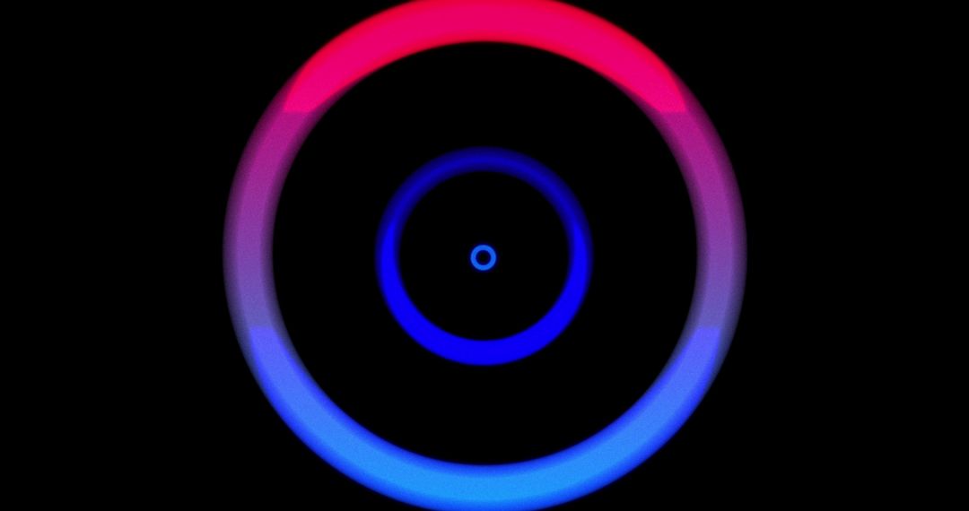 Vibrant Neon Circles with Dynamic Motion