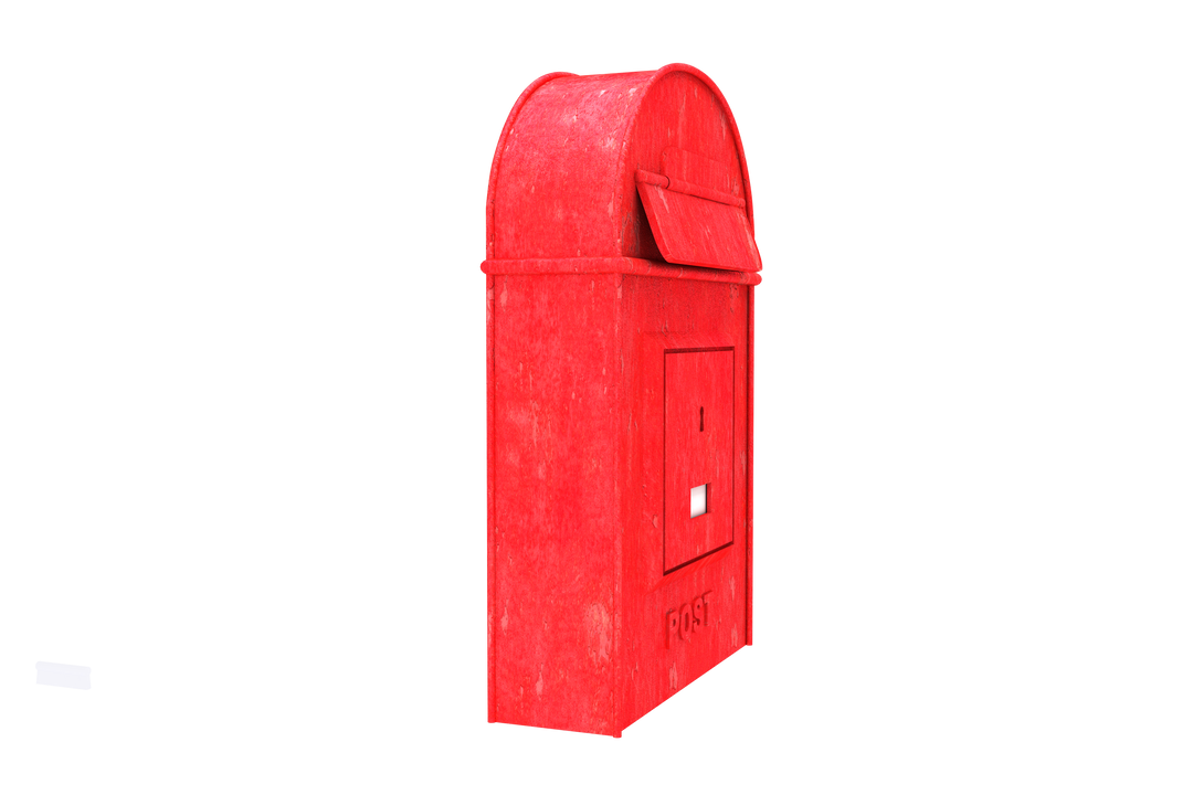 Digital Illustration of Red Mailbox on Transparent Background - Download Free Stock Images Pikwizard.com