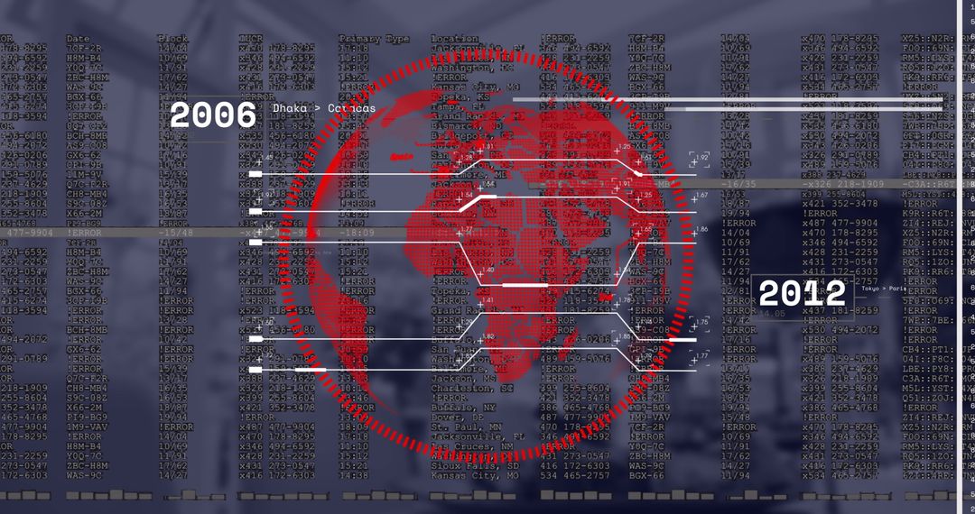 Global Finance Network and Data Connections Overlay