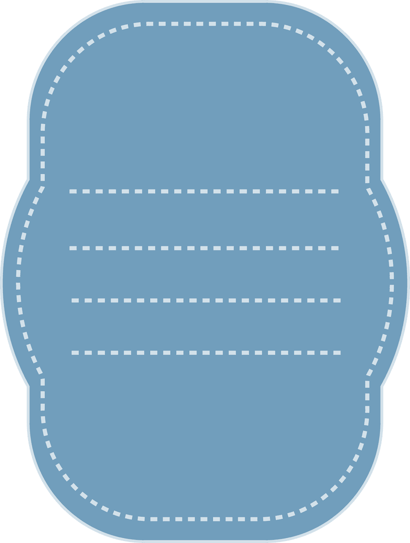 Transparent Blue Badge with Editable Copy Space