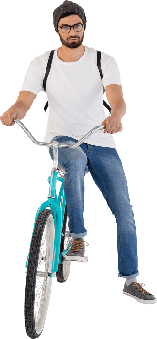 Transparent Background Person Riding Bicycle Leisure Portrayal