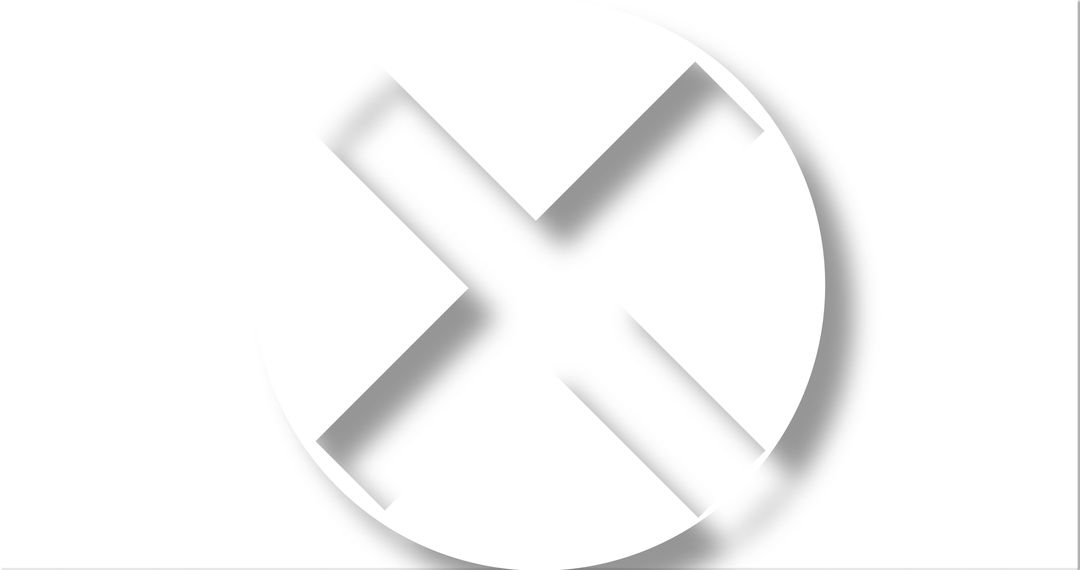 Rotating White Circles and Crosses Pattern on White Background