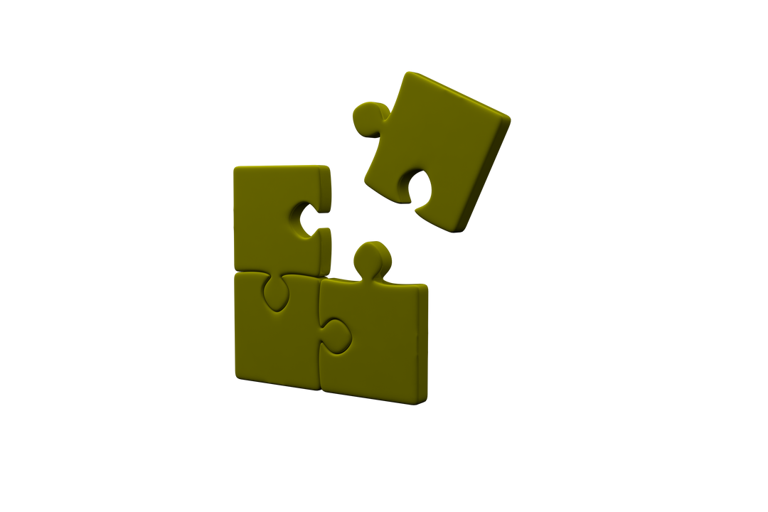 Yellow Puzzle Pieces on Transparent Background - Download Free Stock Images Pikwizard.com